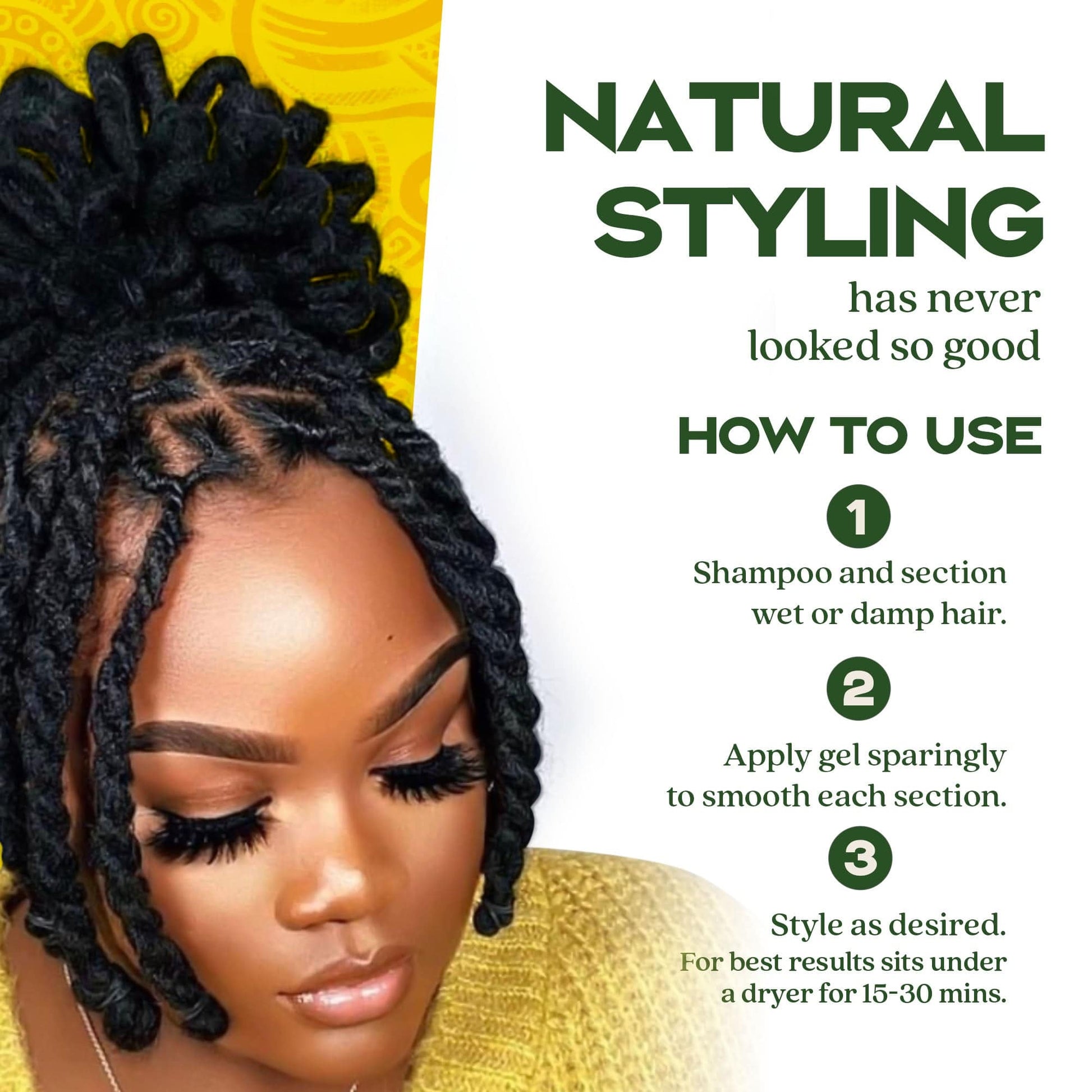 O Gel Plant-Based Natural Hair Styling Gel 4 oz