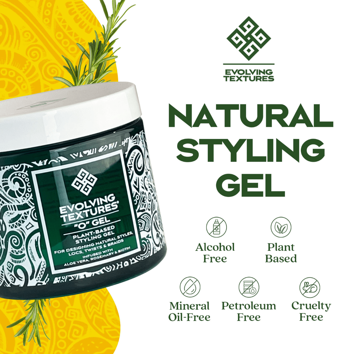 O Gel Plant-Based Styling Gel - Evolving Textures